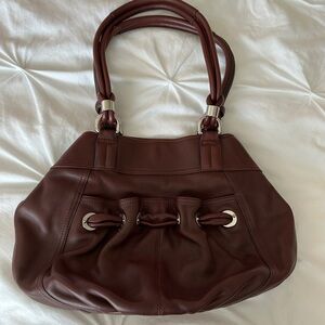 b. makowsky Rich Brown Shoulder Bag